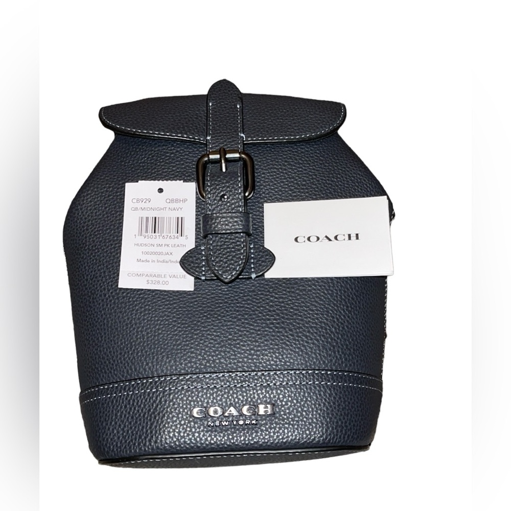 Coach Men's Navy Leather Bag LIKE NEW - Picture 12 of 12